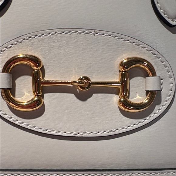 Gucci Cream Leather Horsebit Mini. - Picture 7 of 9